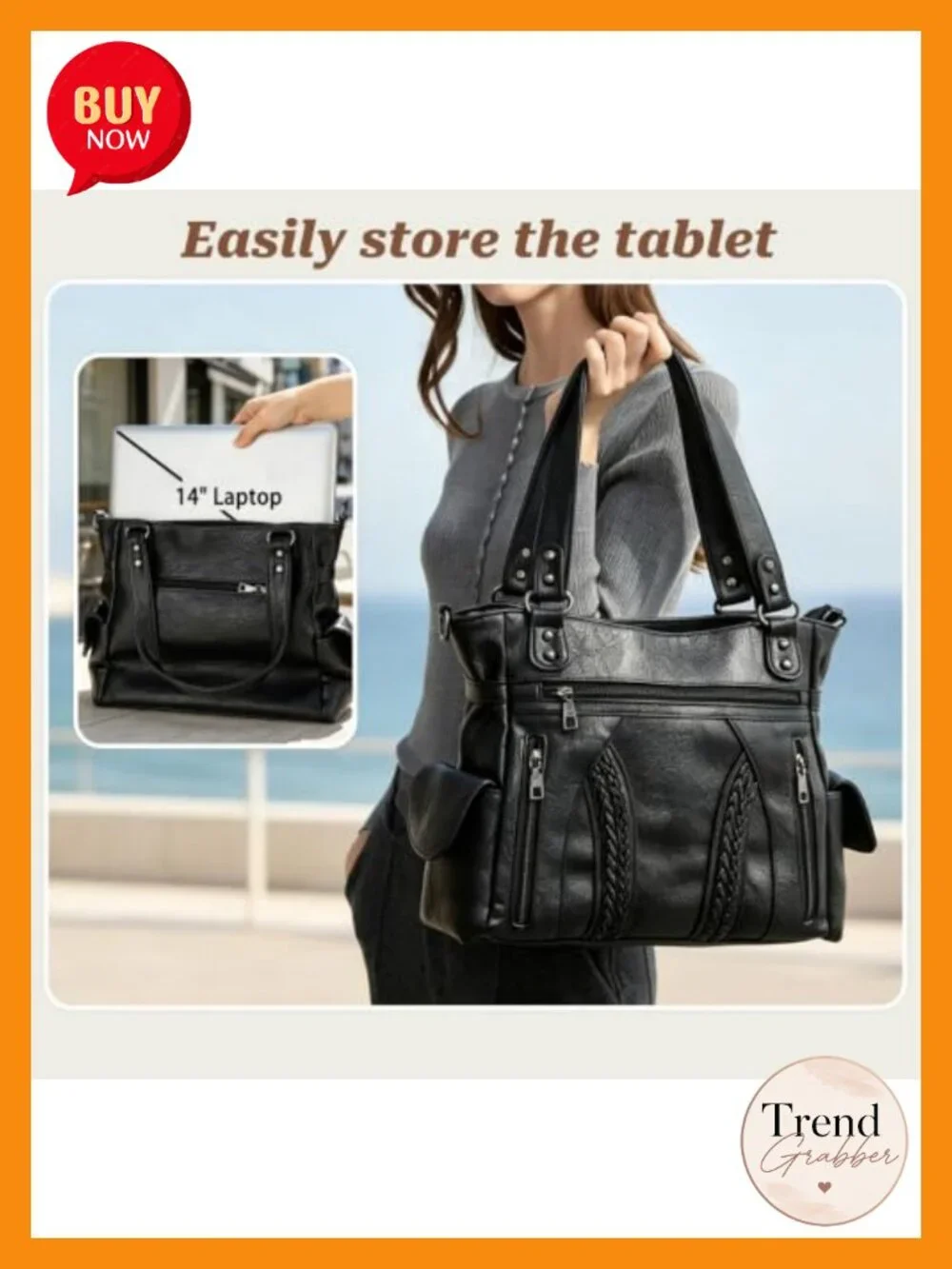 Vegan Leather Hobo Shoulder Bag Tote with Top Handle & Crossbody Strap